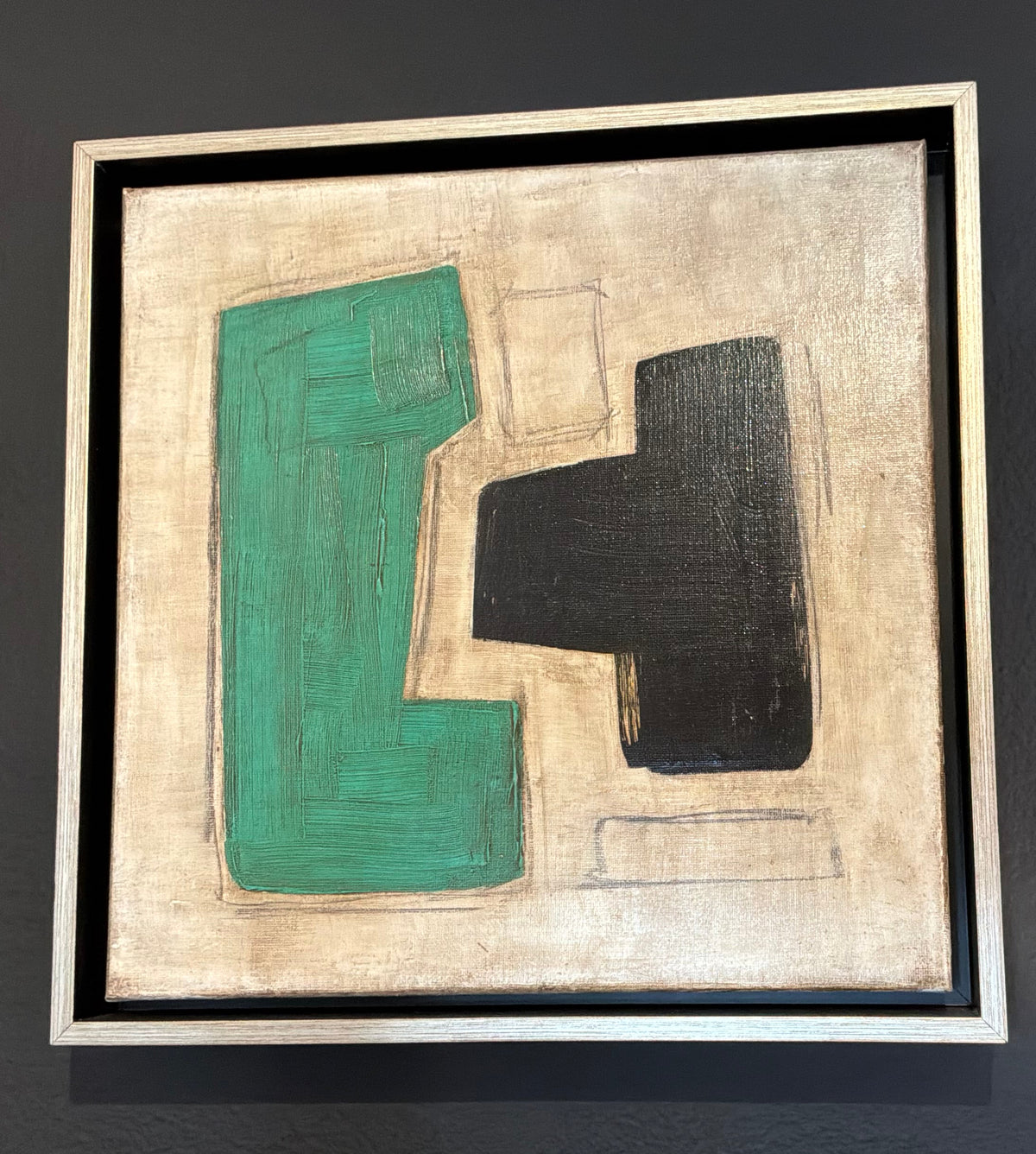Green Abstract Art Small