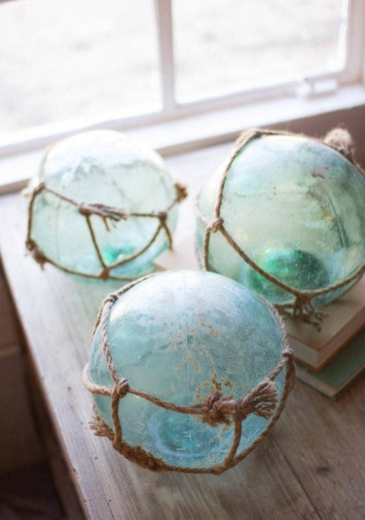 Antique Glass Blue Float