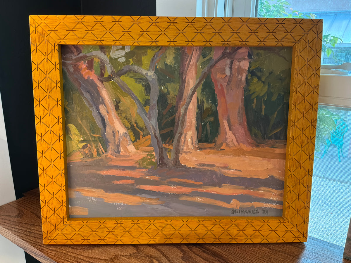 Burnt frame painting