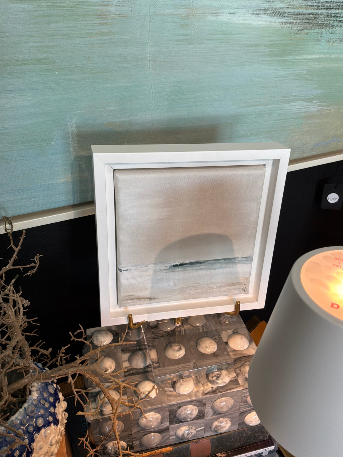 Small White Ocean Canvas