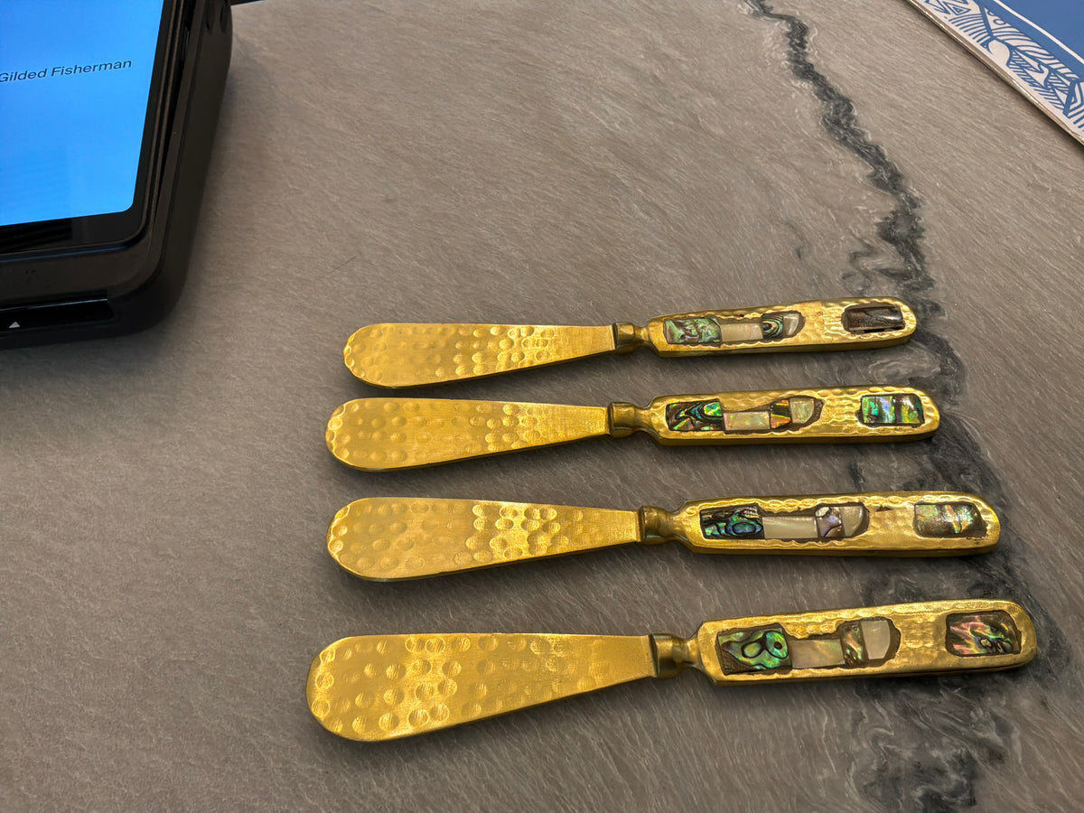 Sisley Pearl Inlay Butter Knives
