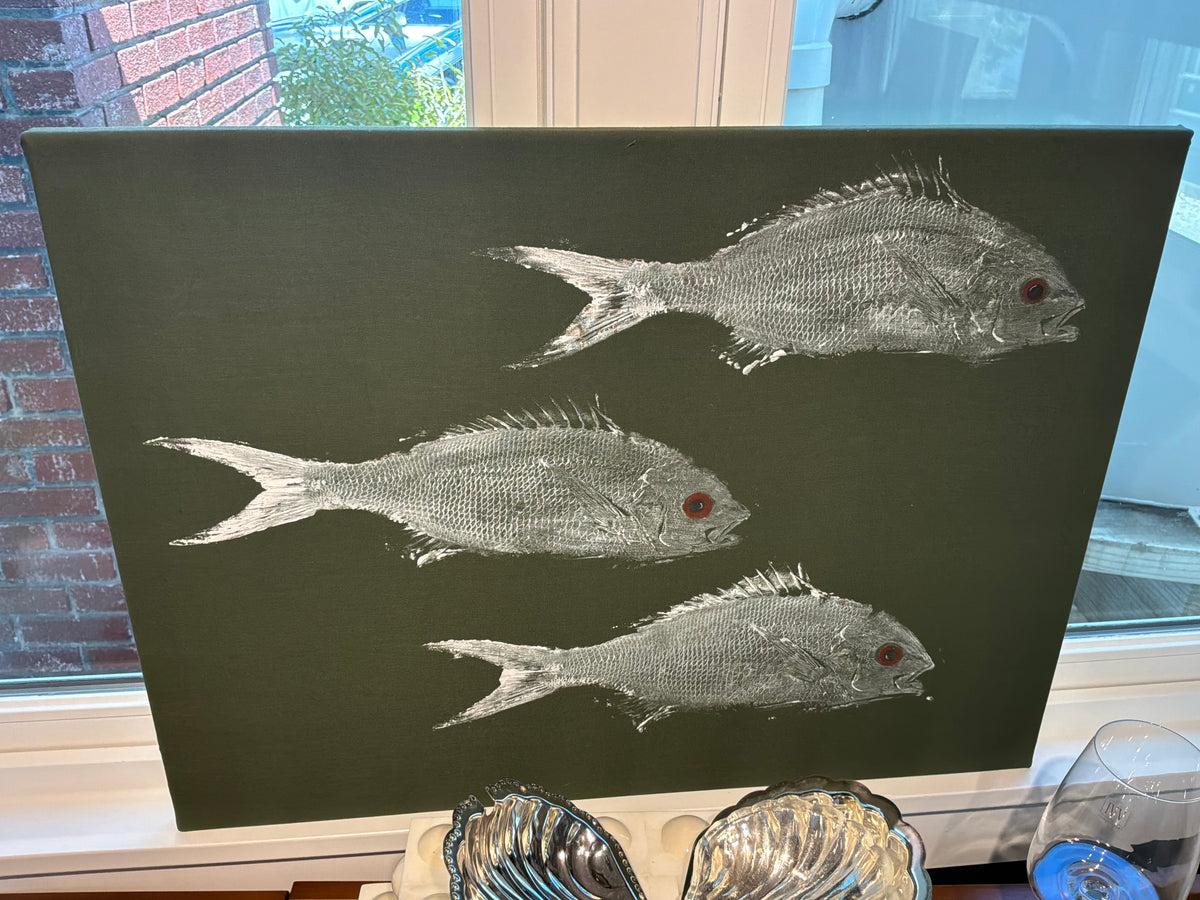 Yellowfin Snapper Fish Print