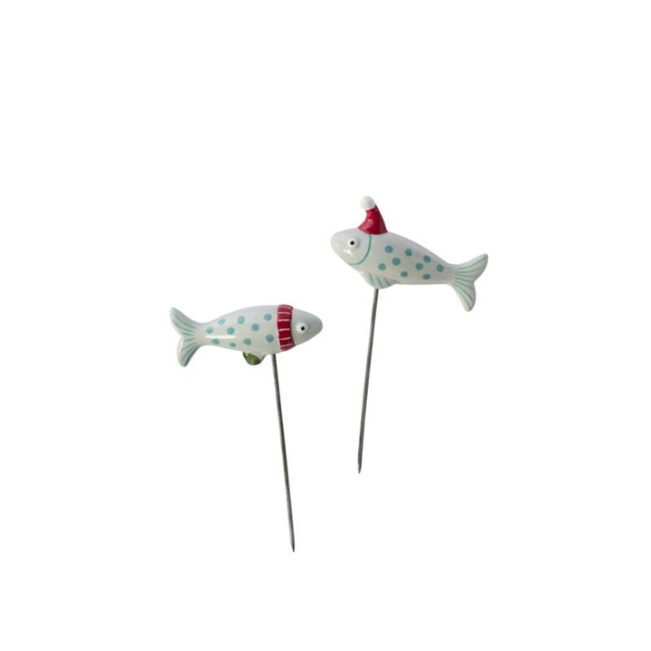 Festive Fish Plant Sticks Set of 2