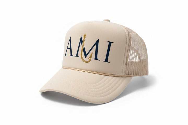 Cream AMI hook hat