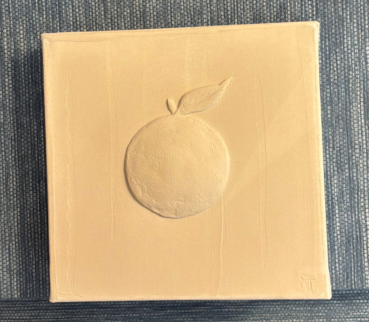 Orange sand art