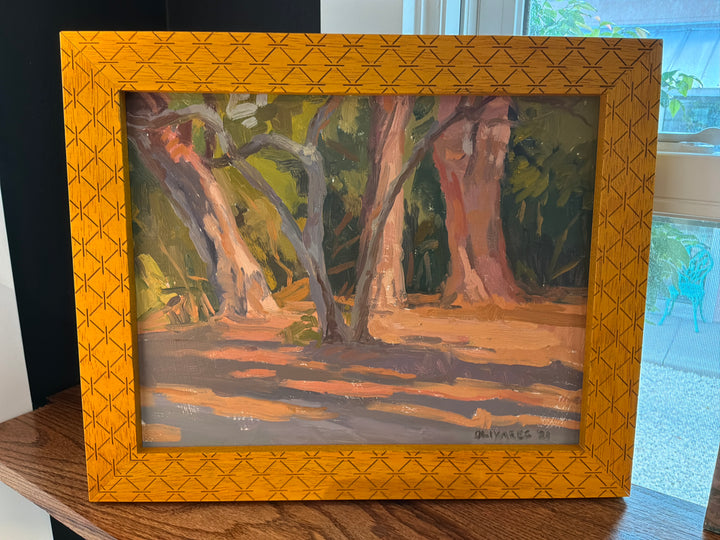 Burnt frame painting