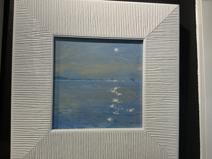 Moonlight sea painting
