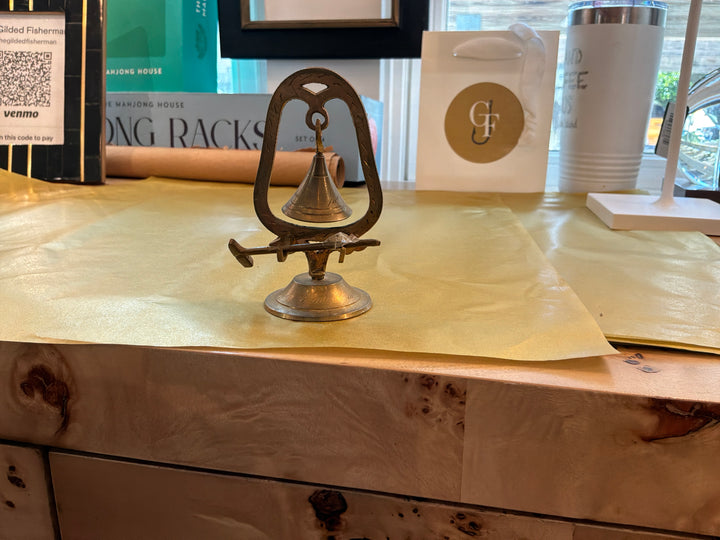 Brass bell with gong